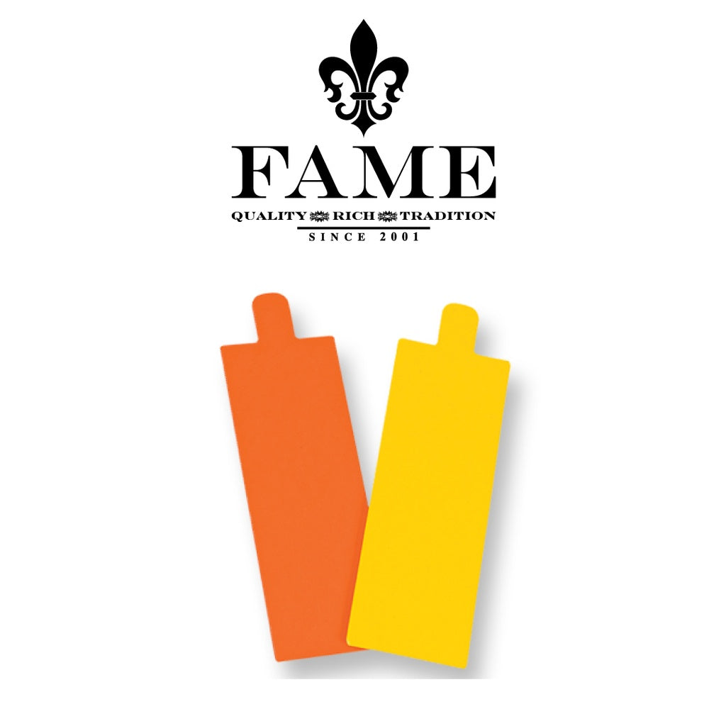Colored Cardboard Tray Rectangular Orange / Lemon D.13X4.5cm X 200