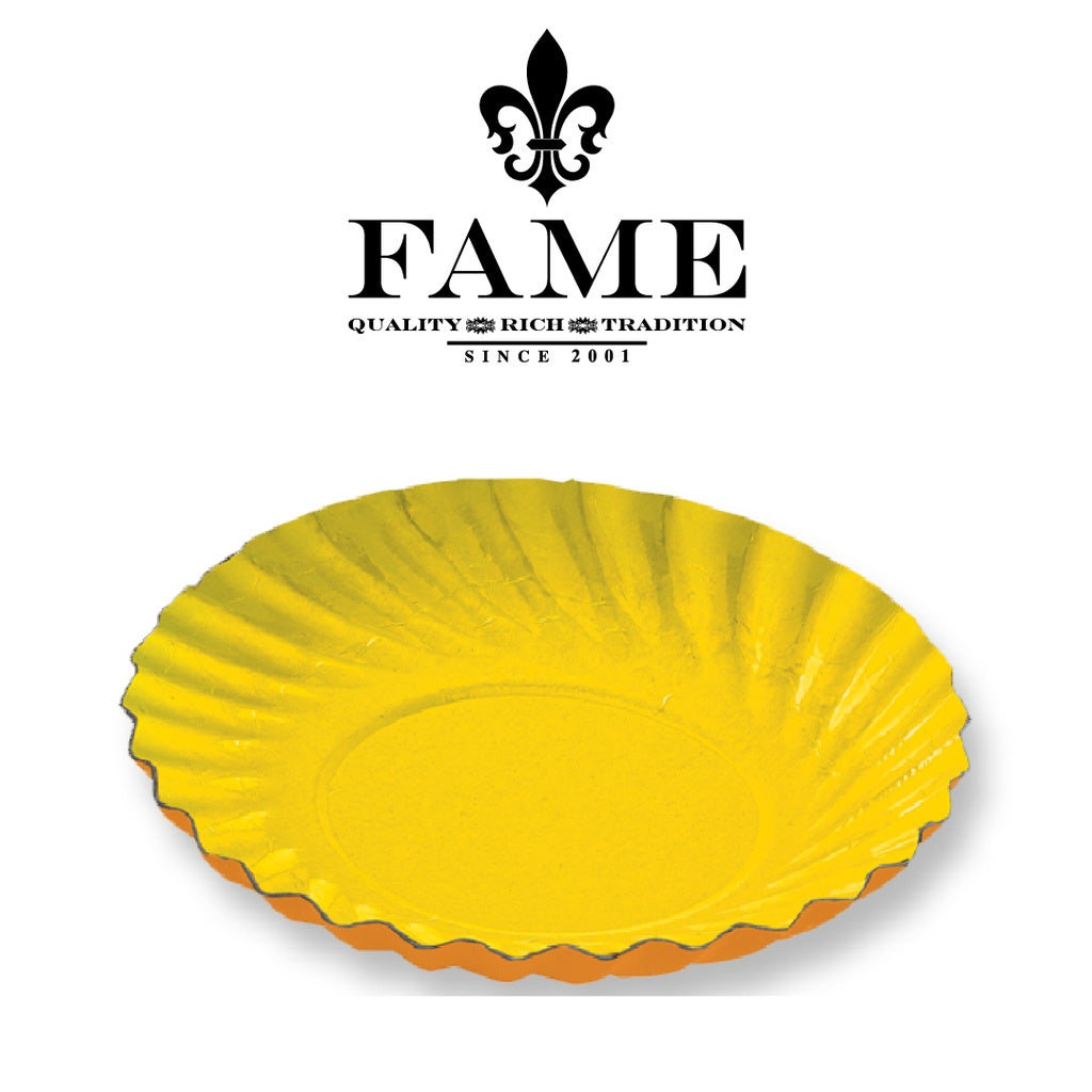 Colored Cardboard Round Lemon / Orange X 200 D.8cm