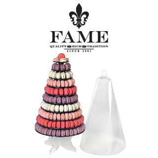 Black Macaron Pyramid H46cm X? Base 33cm