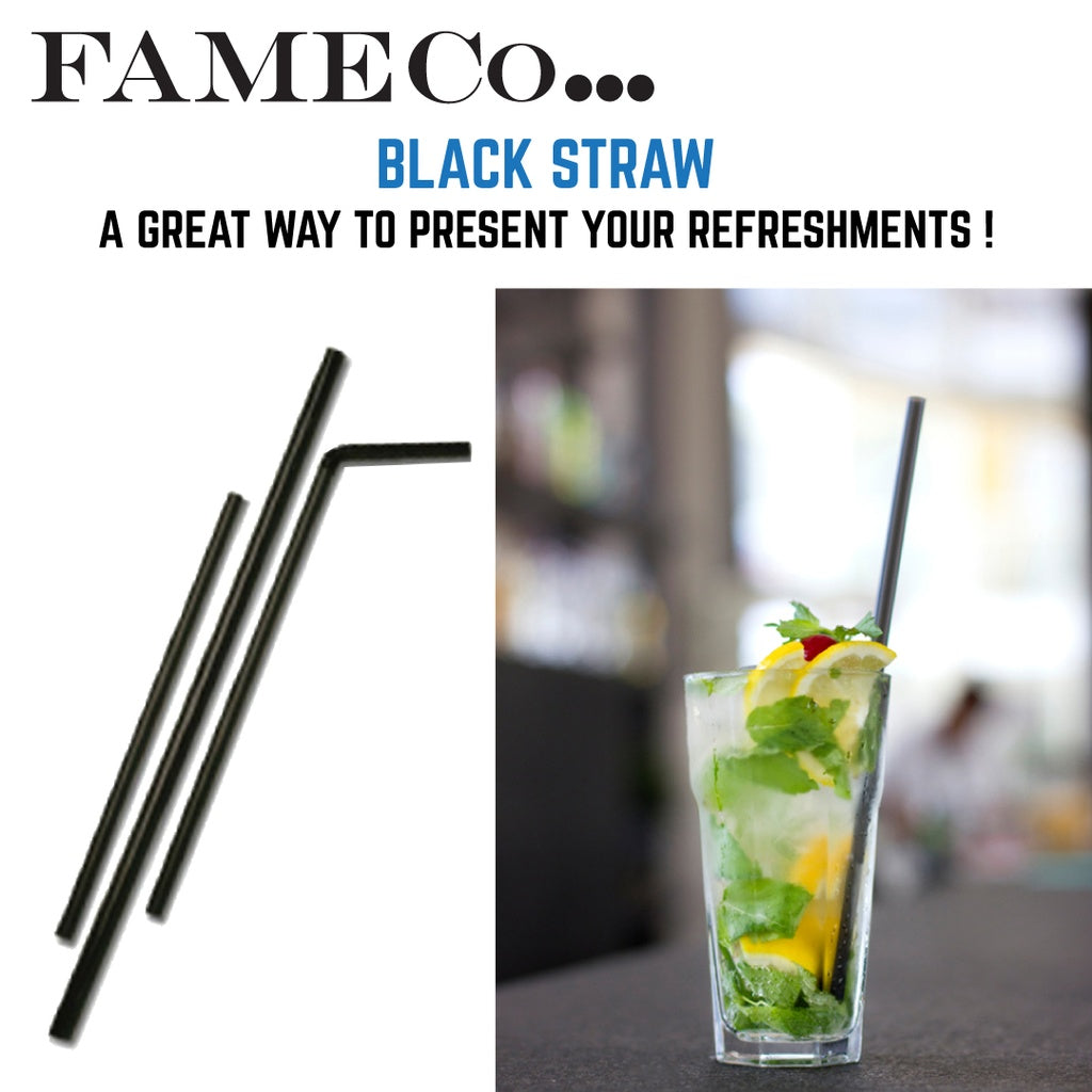 Black Straw 6mm x 6000pcs