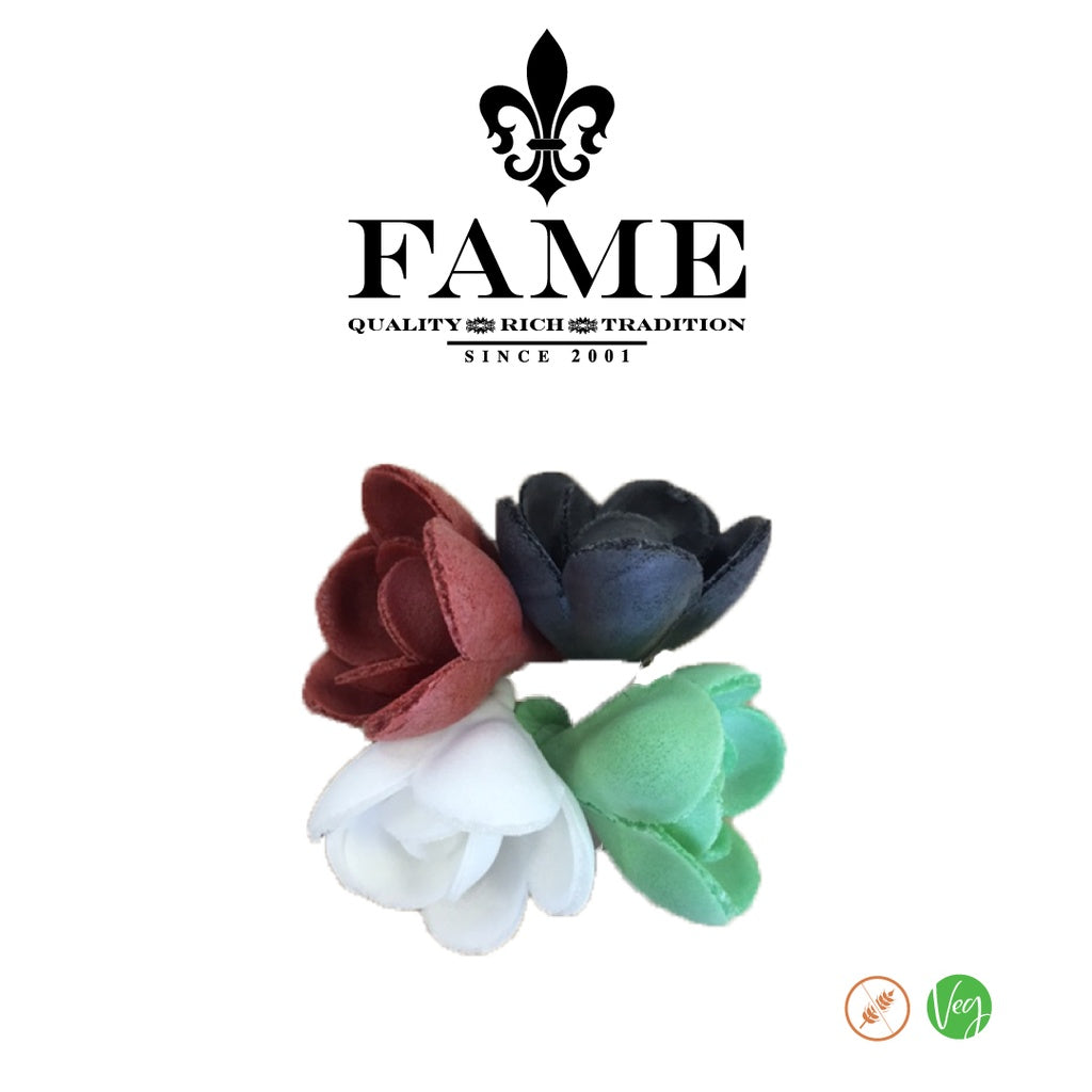 Wafer Rose Kuwait Flag 30mm X 72pcs