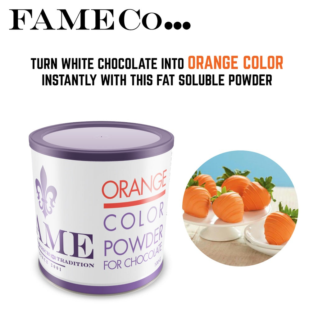 Powder Color Orange for Chocolate