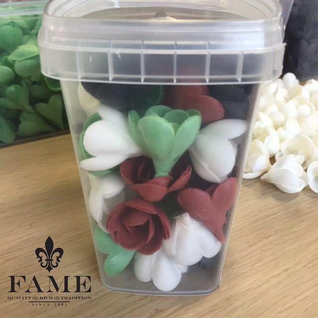 Wafer Rose Kuwait Flag 30mm X 72pcs