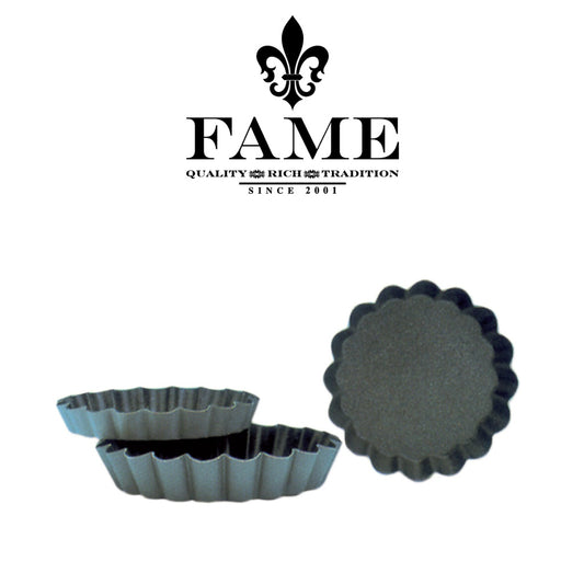 Round Fluted Tartlet Mold Non Stick D.6cmXH.1cm X 25