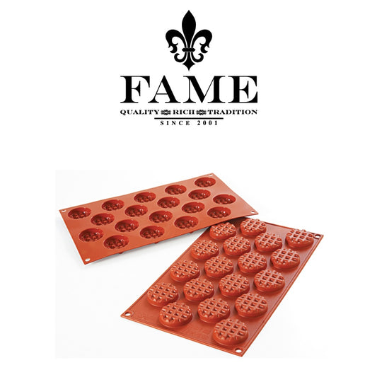 Round Wafer Silicone Flex Mold X 18 D.40XH.12mm