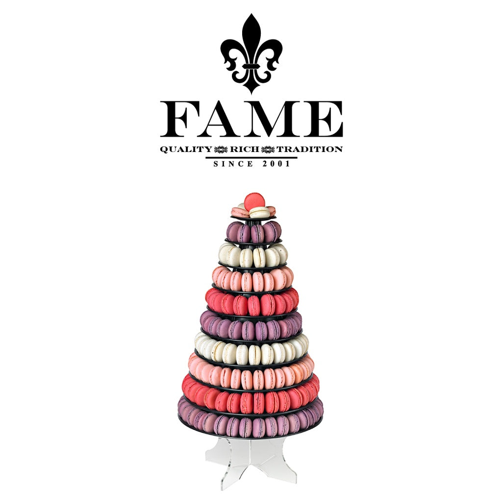 Black Macaron Pyramid H46cm X? Base 33cm