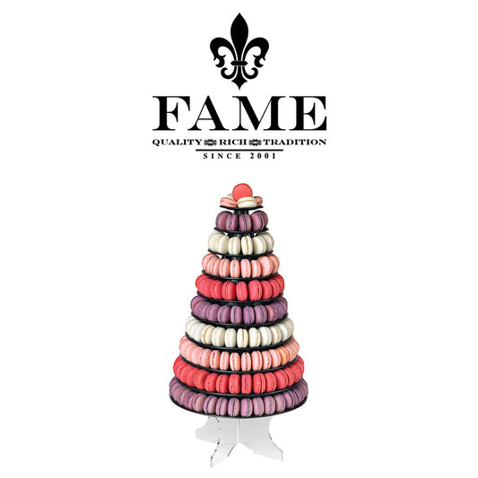 Black Macaron Pyramid H46cm X? Base 33cm