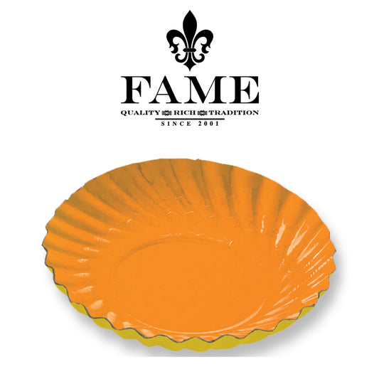 Colored Cardboard Round Orange / Lemon ? X 200 D.8cm