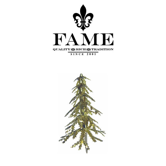 Plastic Gold Pine Tree 5cm X 144