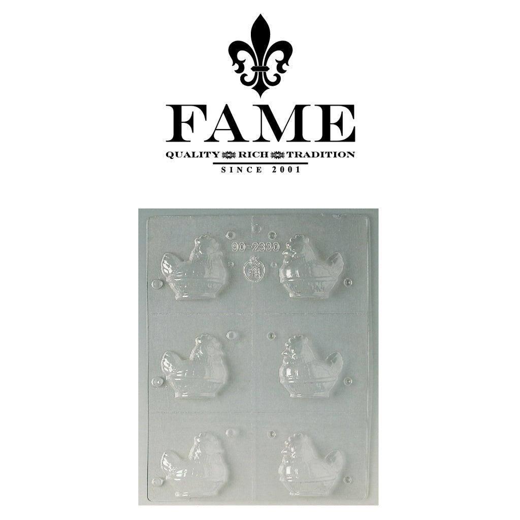 Polycarbonate Tray 6 Chickens 54x54x16mm