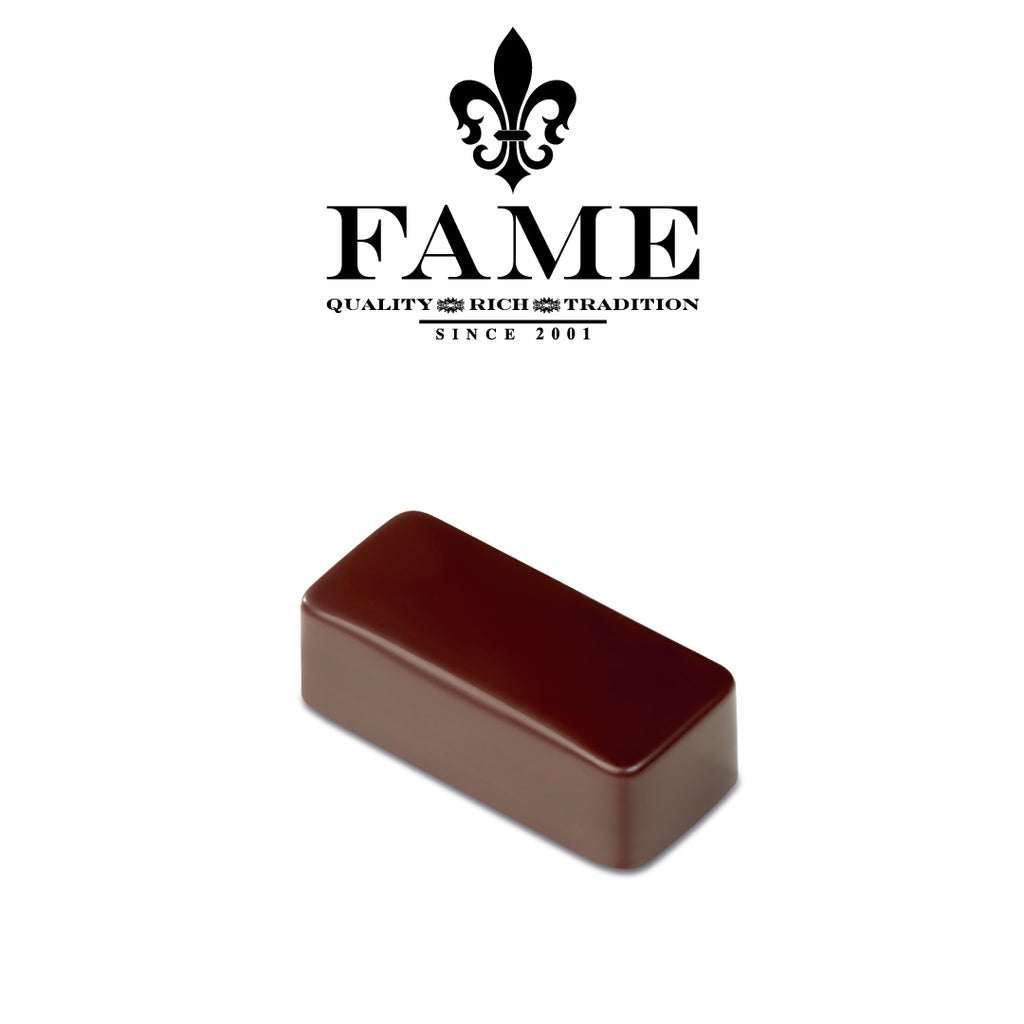 Polycarbonate Choc. Sweet Mould Rectangle D.37x16xH.14mm