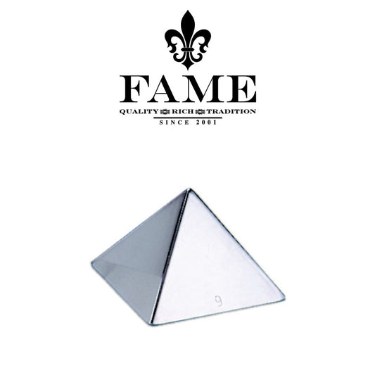 Stainless Steel Inox Pyramid D.6cmxH.4cmxL.0.05