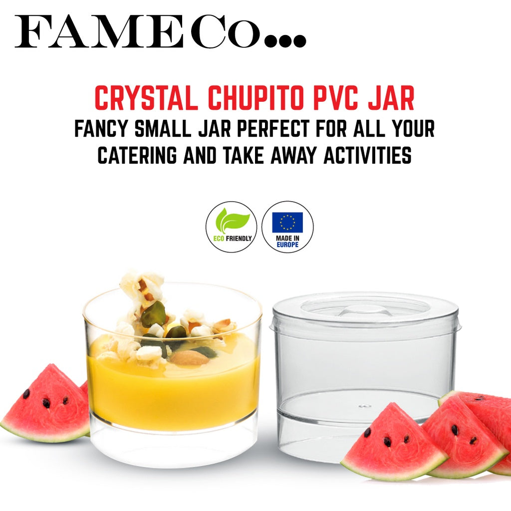 Crystal Chupito pvc Jar 5cl x 250pcs