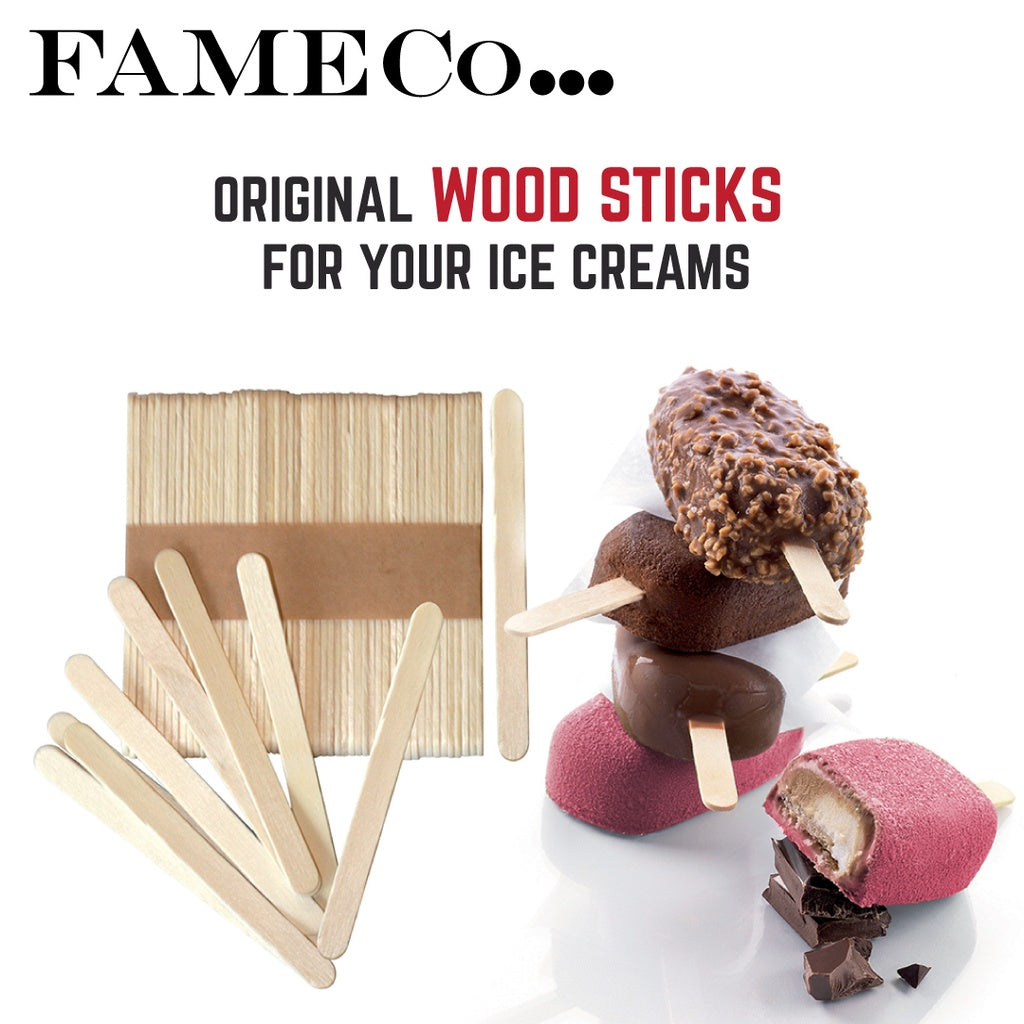 Ice Cream Stick in Wood D.114 X 9.8 X thickness 2.1mm x 500pcs