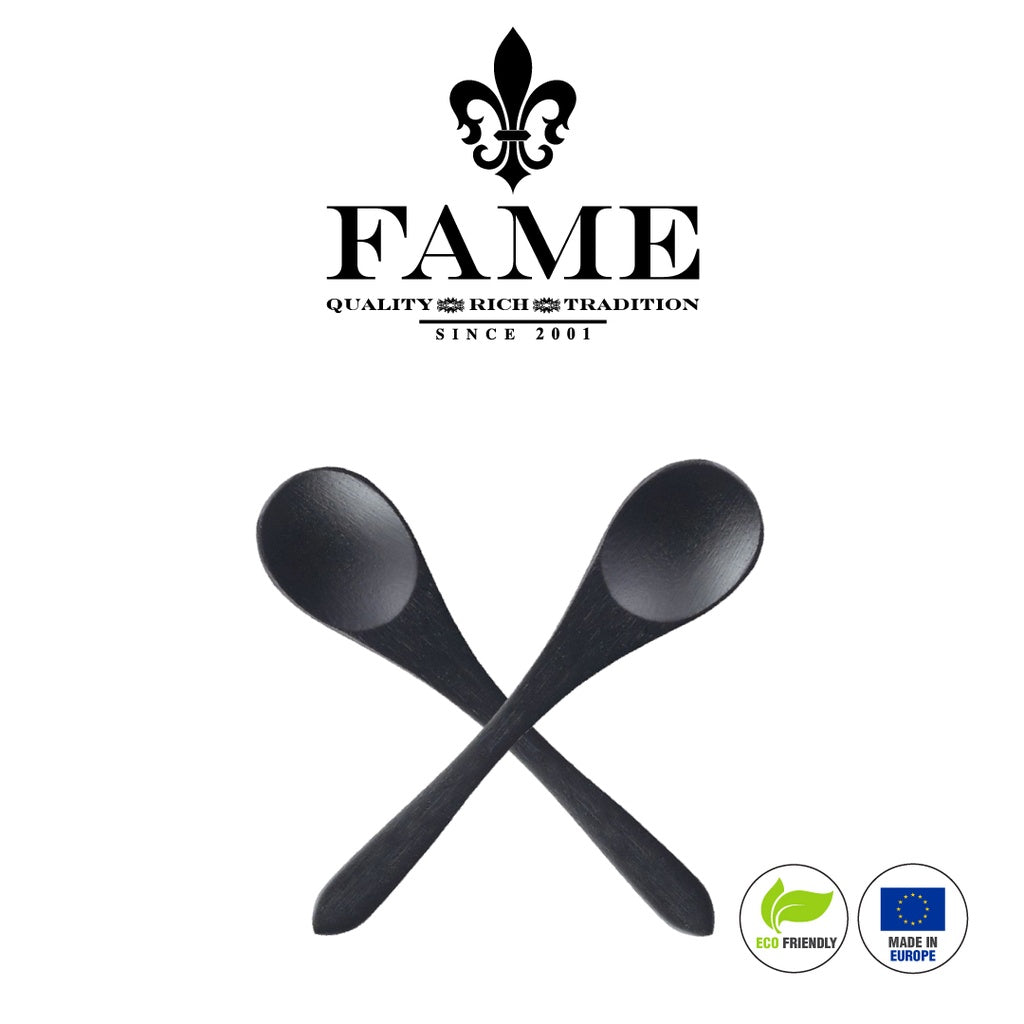 Eco Friendly Mini Bambou Black Spoon D.9cm X 150pcs