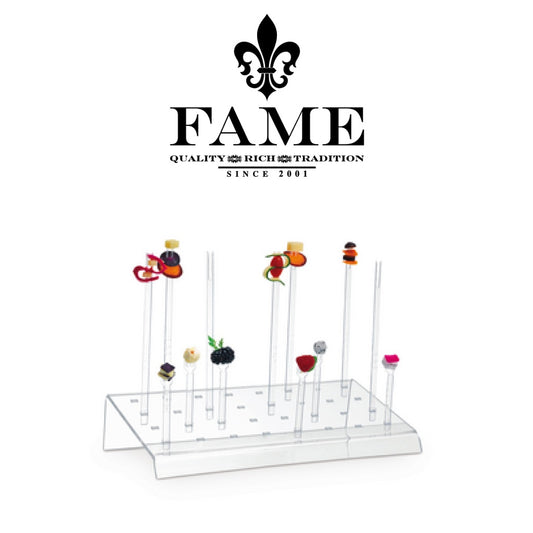 Plastic Skewer Acrylic Display for 32 Skewers X 2